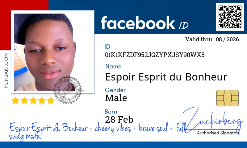 Facebook ID Card