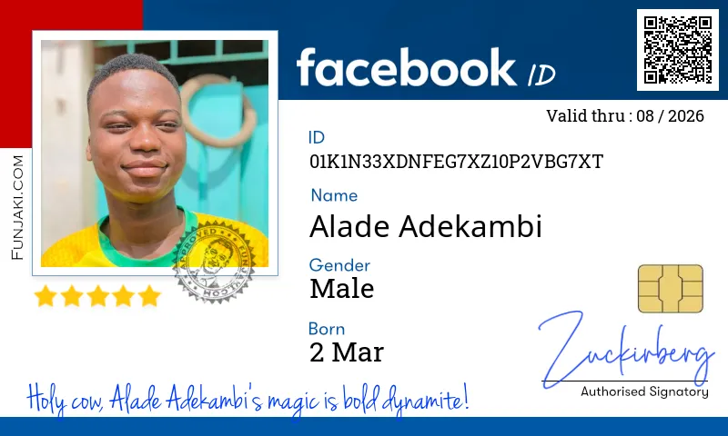 Facebook ID Card