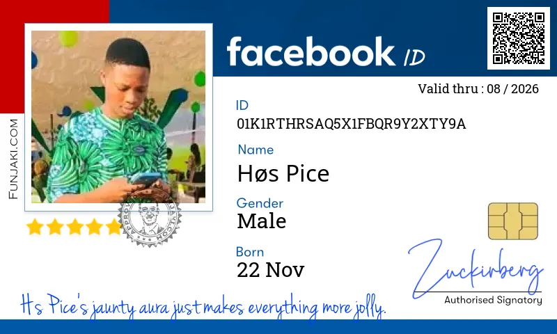 Facebook ID Card