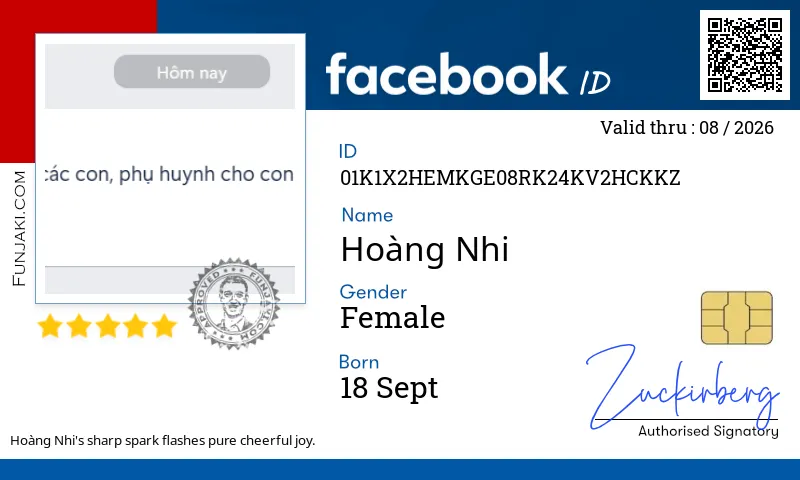 Facebook ID Card