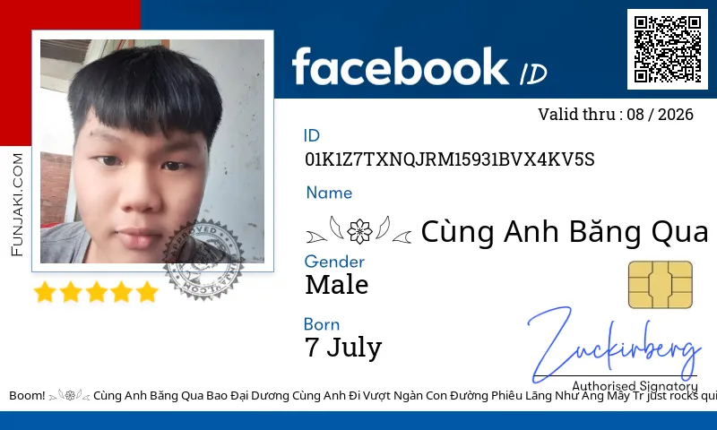 Facebook ID Card