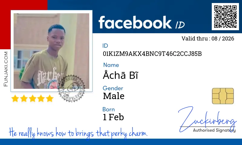 Facebook ID Card