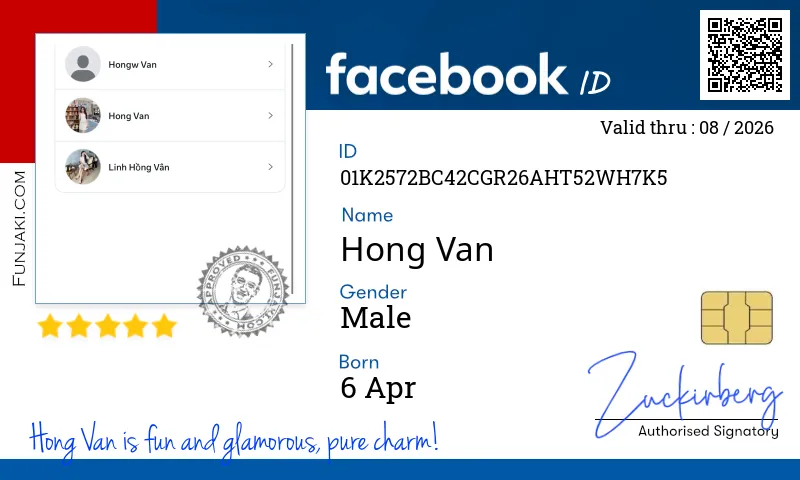 Facebook ID Card