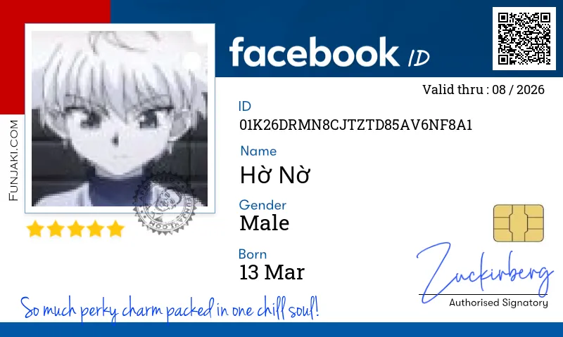 Facebook ID Card