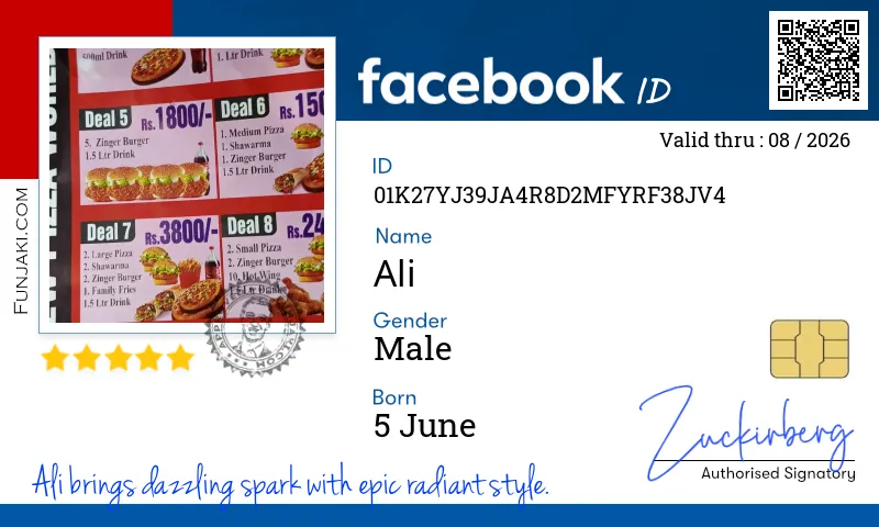 Facebook ID Card