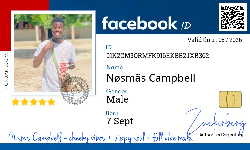 Facebook ID Card