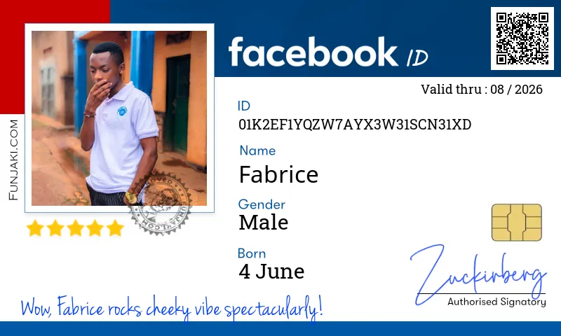 Facebook ID Card