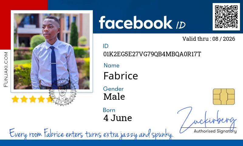 Facebook ID Card