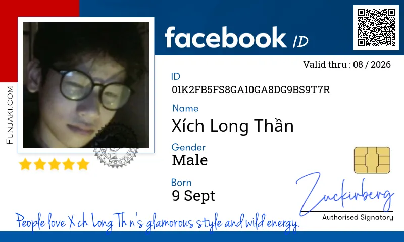 Facebook ID Card