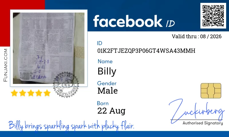 Facebook ID Card
