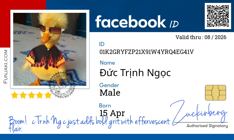 Facebook ID Card