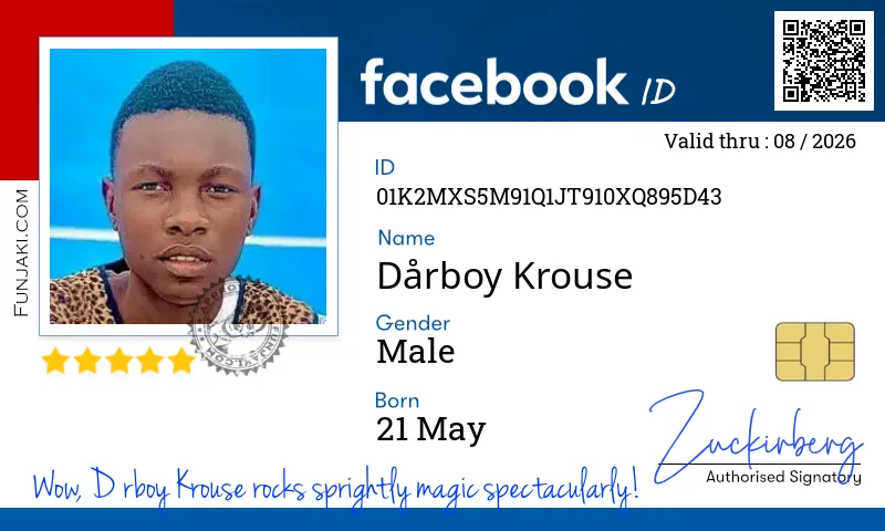 Facebook ID Card
