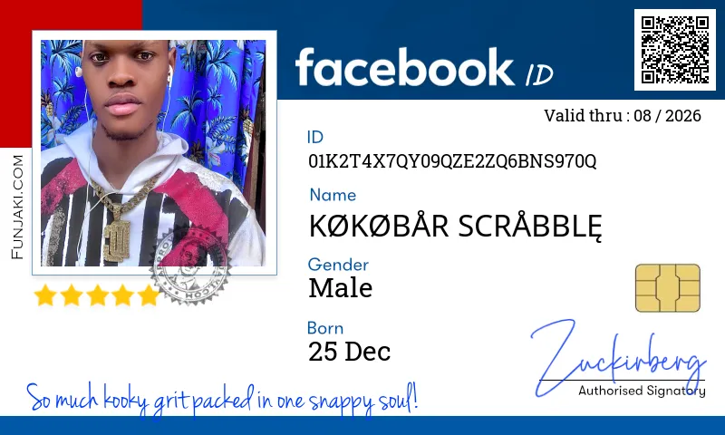 Facebook ID Card