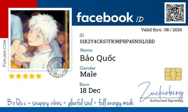 Facebook ID Card