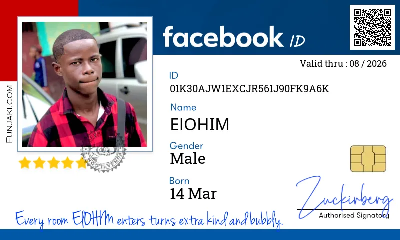 Facebook ID Card