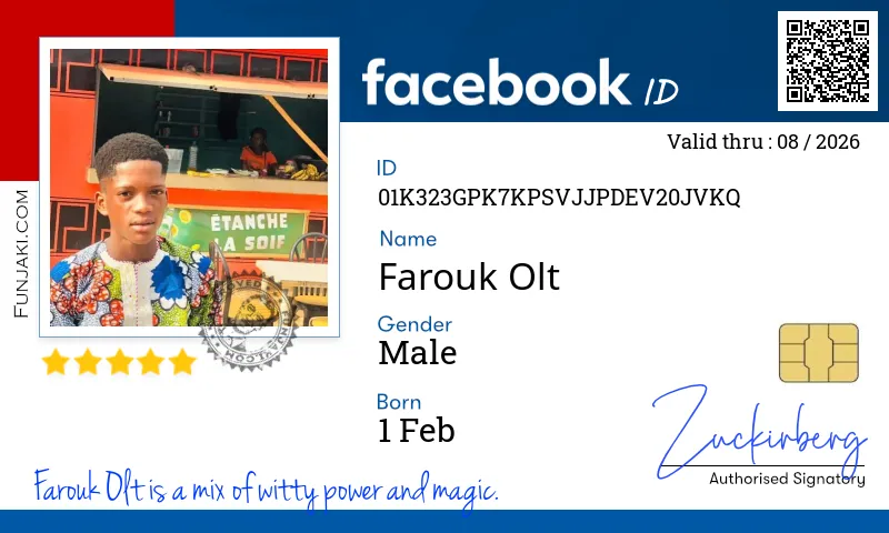 Facebook ID Card