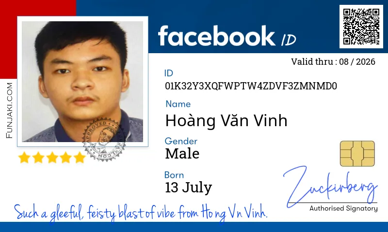Facebook ID Card
