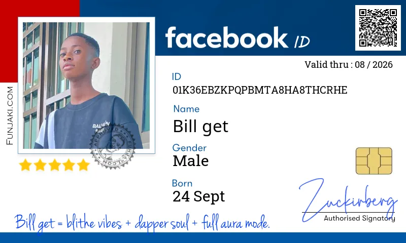 Facebook ID Card