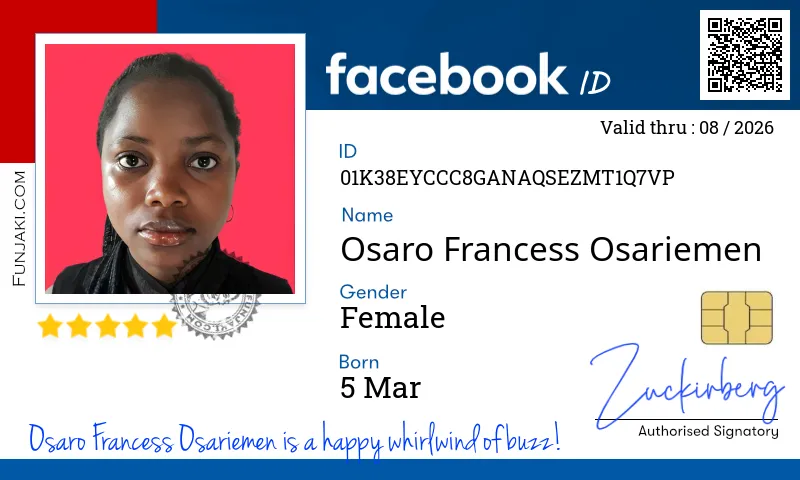 Facebook ID Card