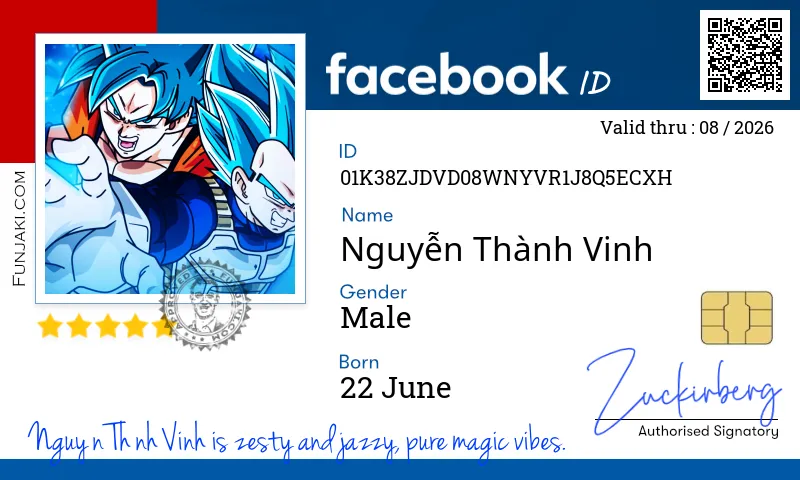 Facebook ID Card