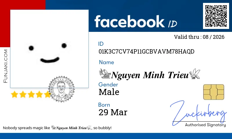 Facebook ID Card