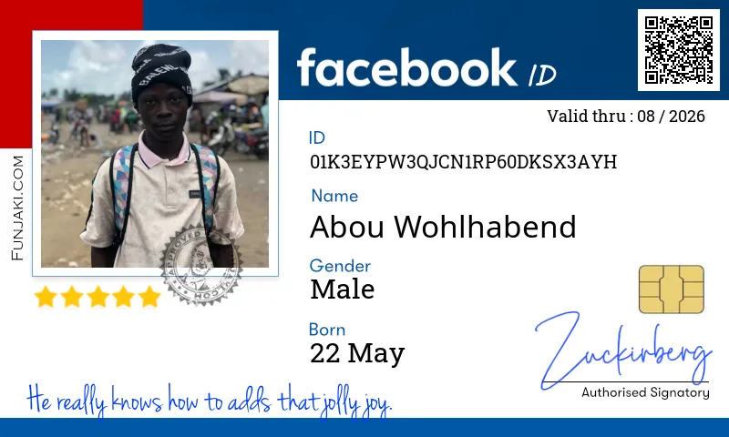 Facebook ID Card