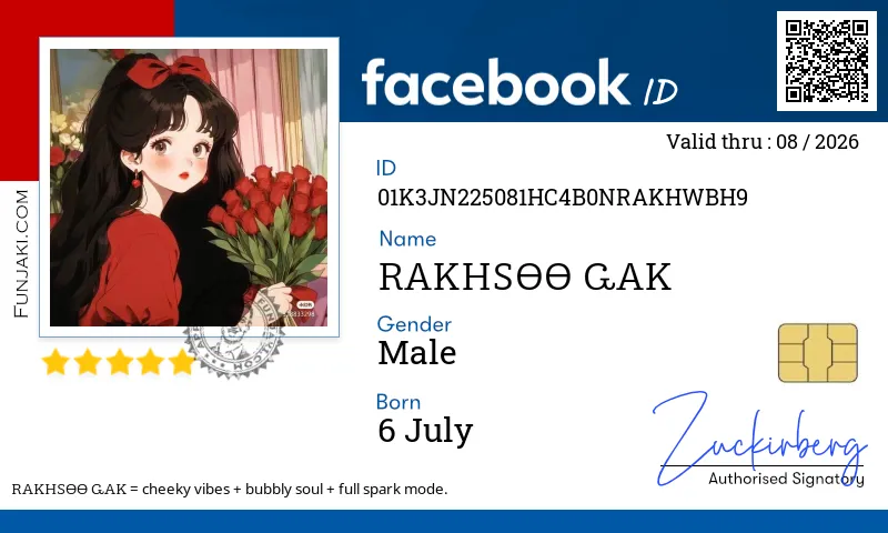 Facebook ID Card