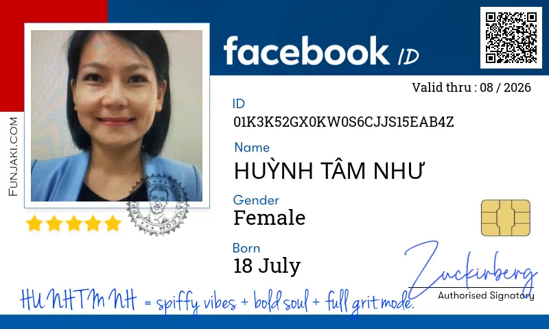Facebook ID Card