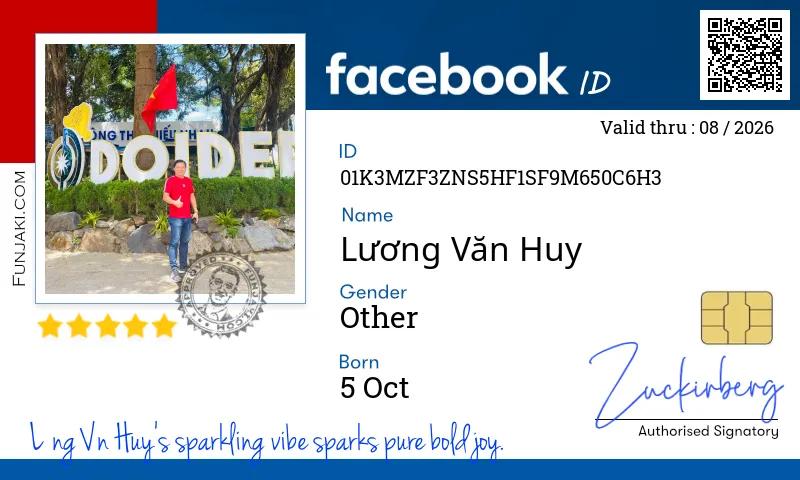 Facebook ID Card