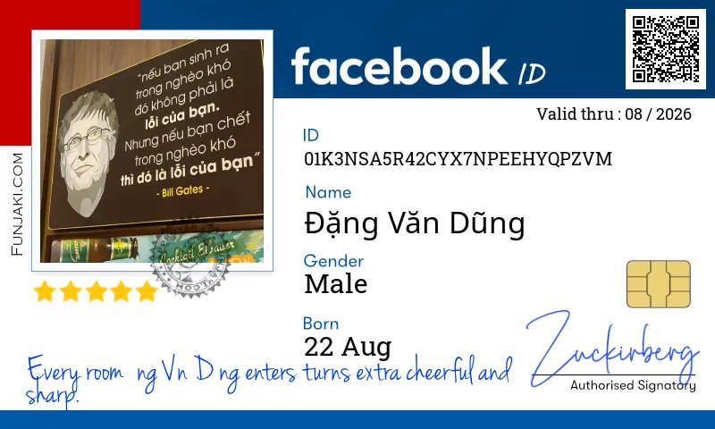 Facebook ID Card