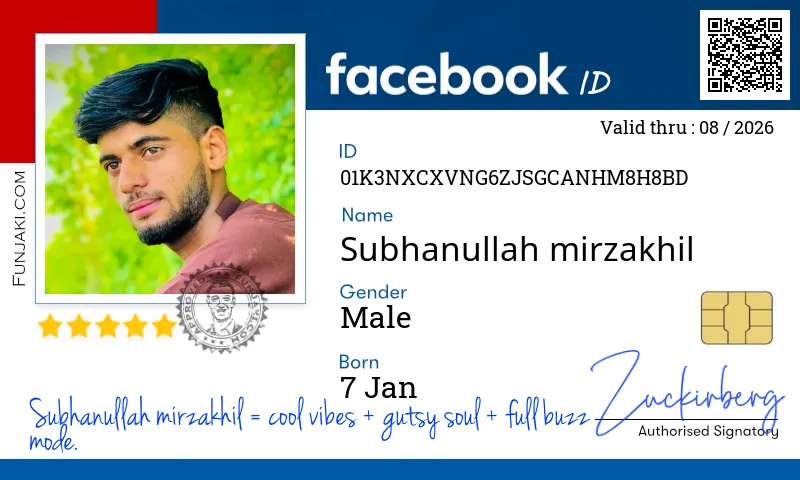 Facebook ID Card