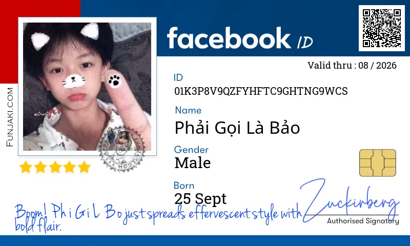 Facebook ID Card