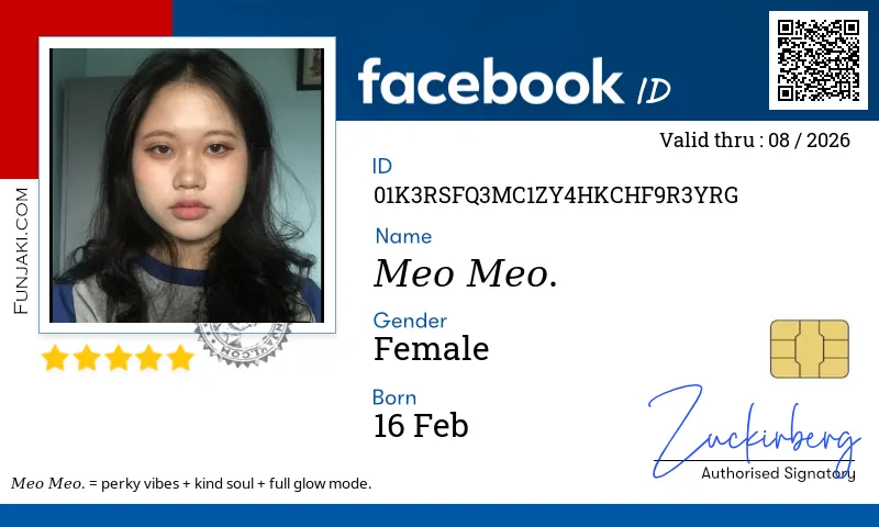Facebook ID Card
