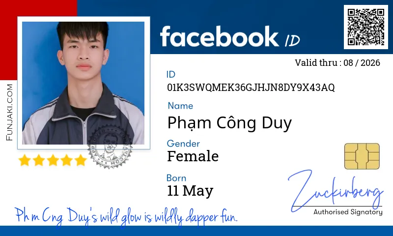 Facebook ID Card