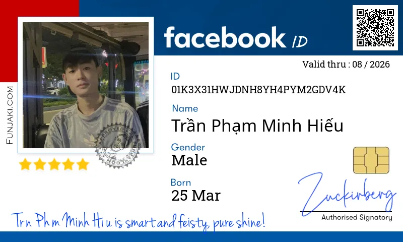 Facebook ID Card