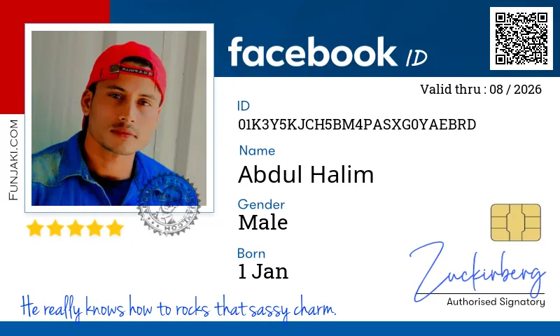 Facebook ID Card