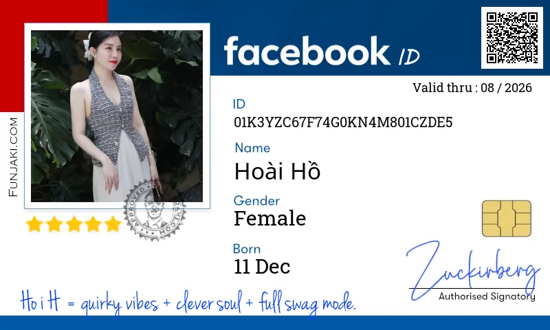 Facebook ID Card