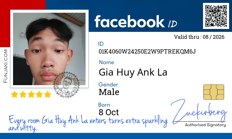 Facebook ID Card