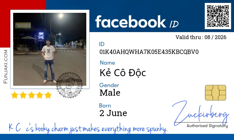 Facebook ID Card