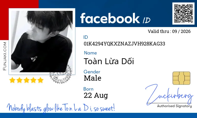 Facebook ID Card