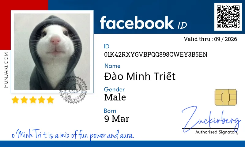 Facebook ID Card