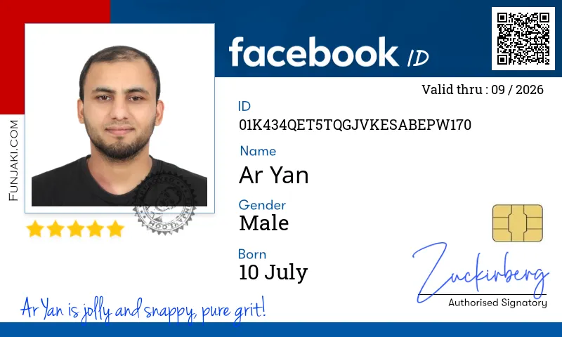 Facebook ID Card