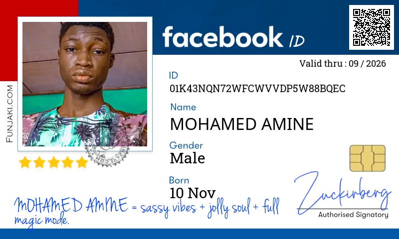 Facebook ID Card