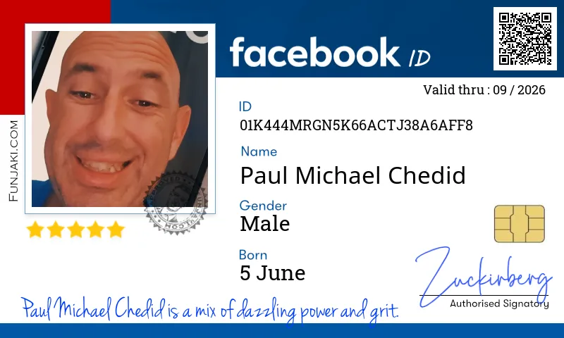 Facebook ID Card