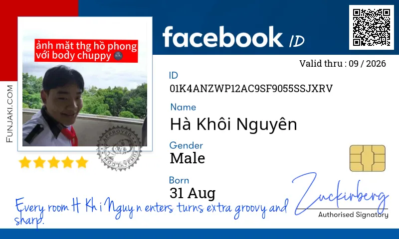 Facebook ID Card