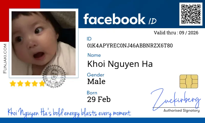 Facebook ID Card