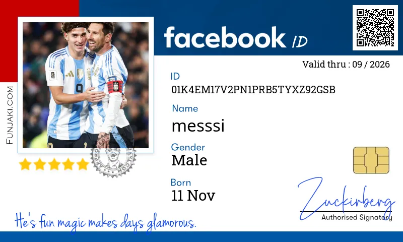 Facebook ID Card