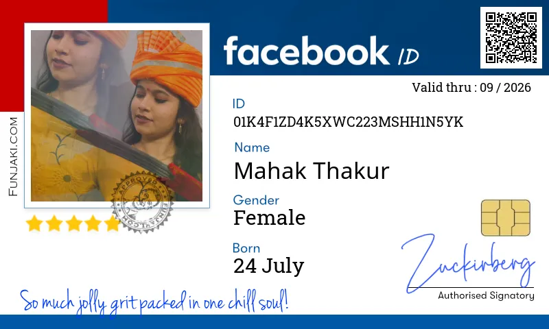 Facebook ID Card