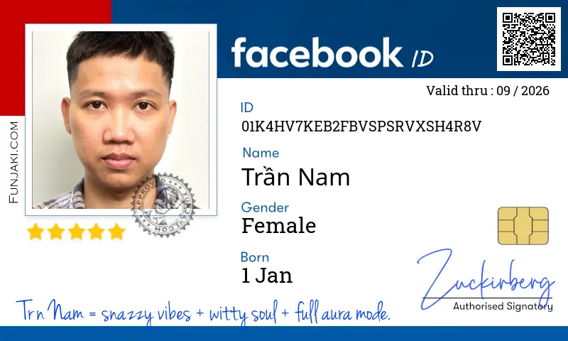 Facebook ID Card