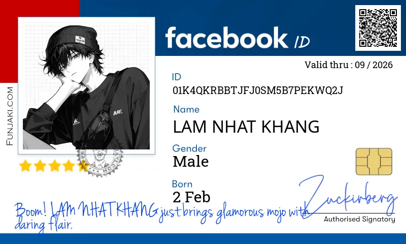 Facebook ID Card